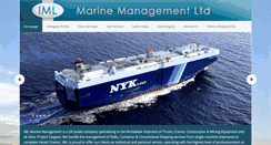 Desktop Screenshot of iml-marinemanagement.com