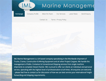 Tablet Screenshot of iml-marinemanagement.com